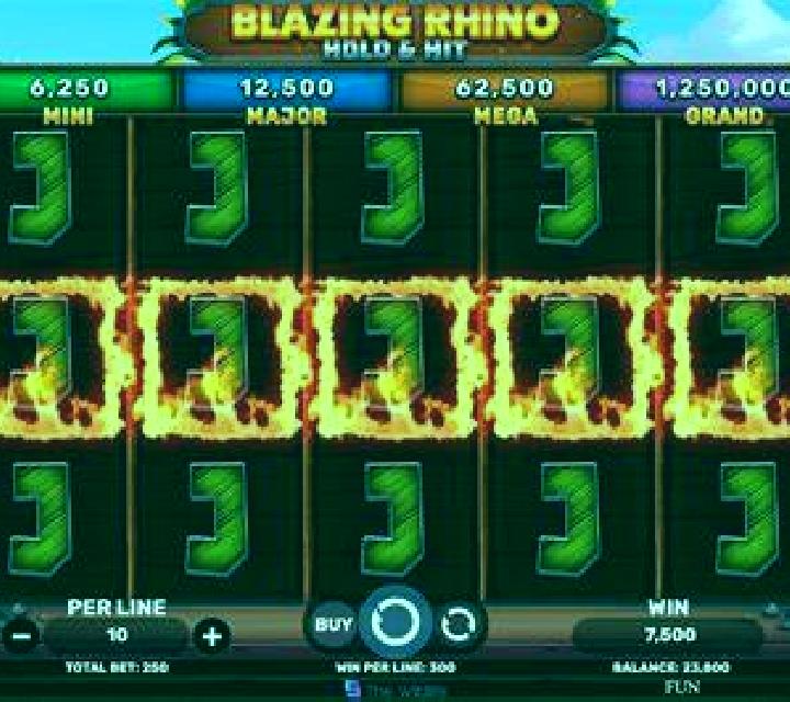 Blazing Rhino Hold & Hit slot